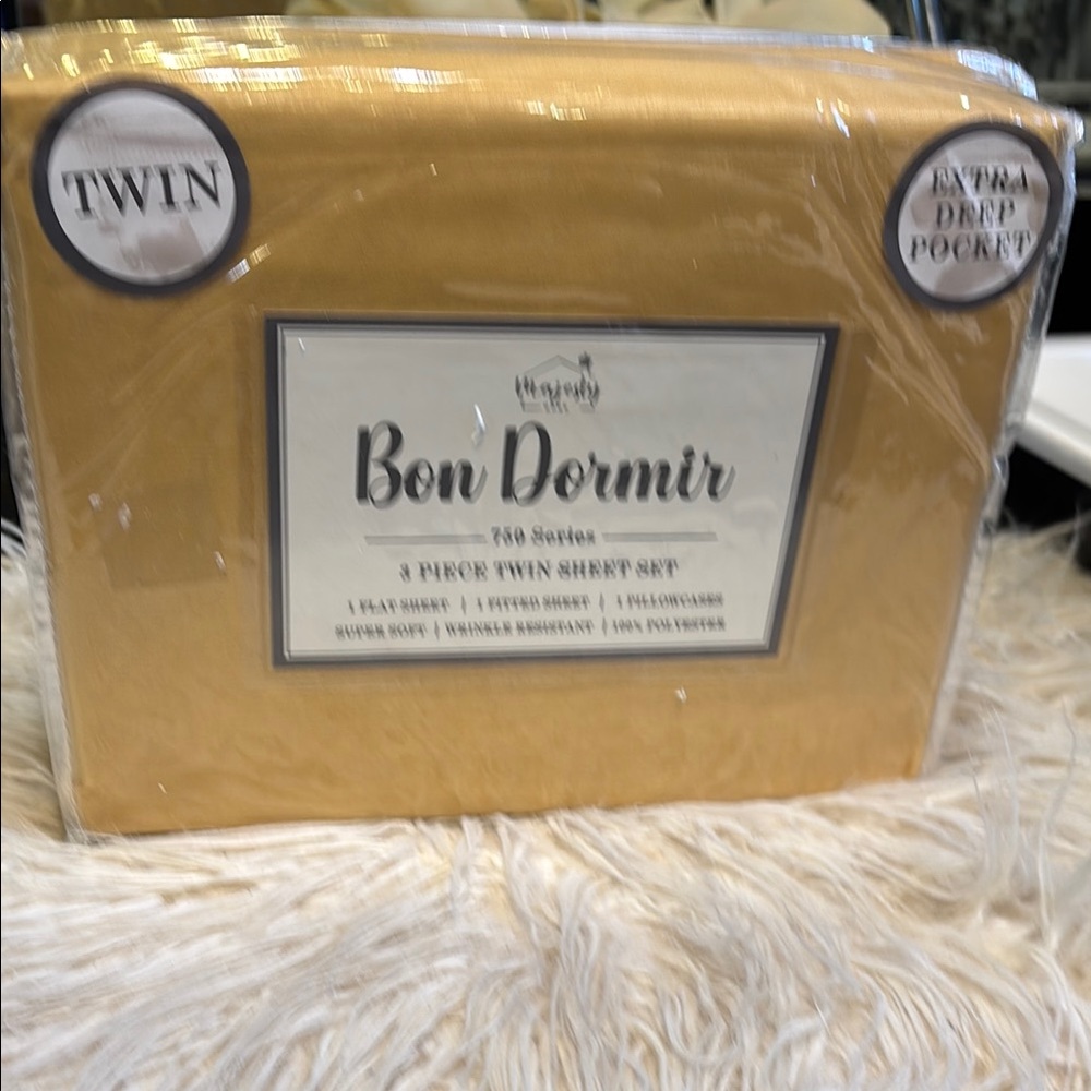 Gold Twin Sheet Set